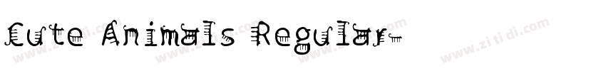 Cute Animals Regular字体转换